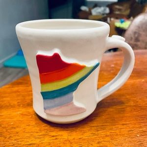 Rainbow Minnesota State Souvenir Pottery Coffee Mug Ceramic Novelty Gift